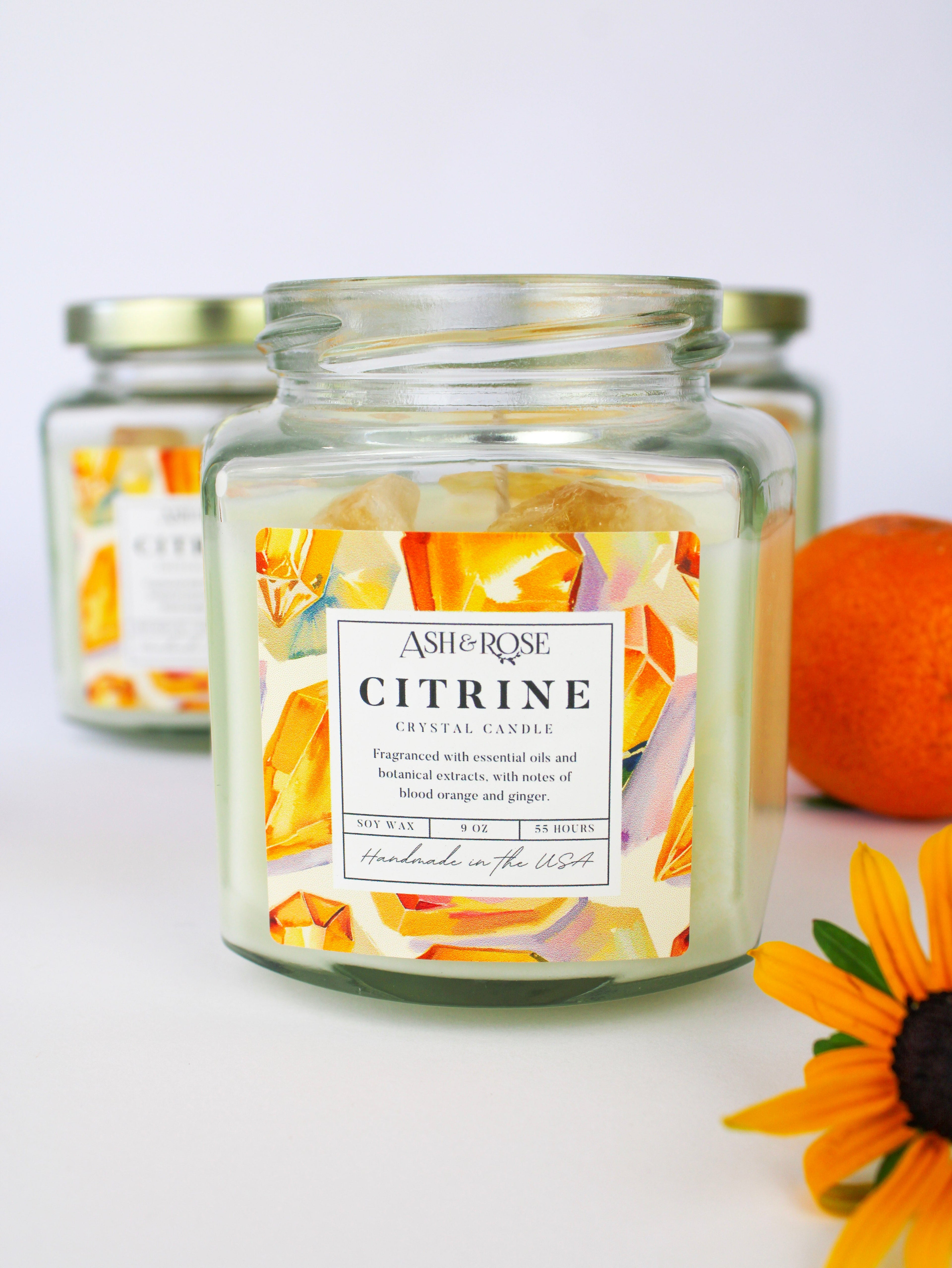 Crystal Candle | Gemstone Soy Candle Collection