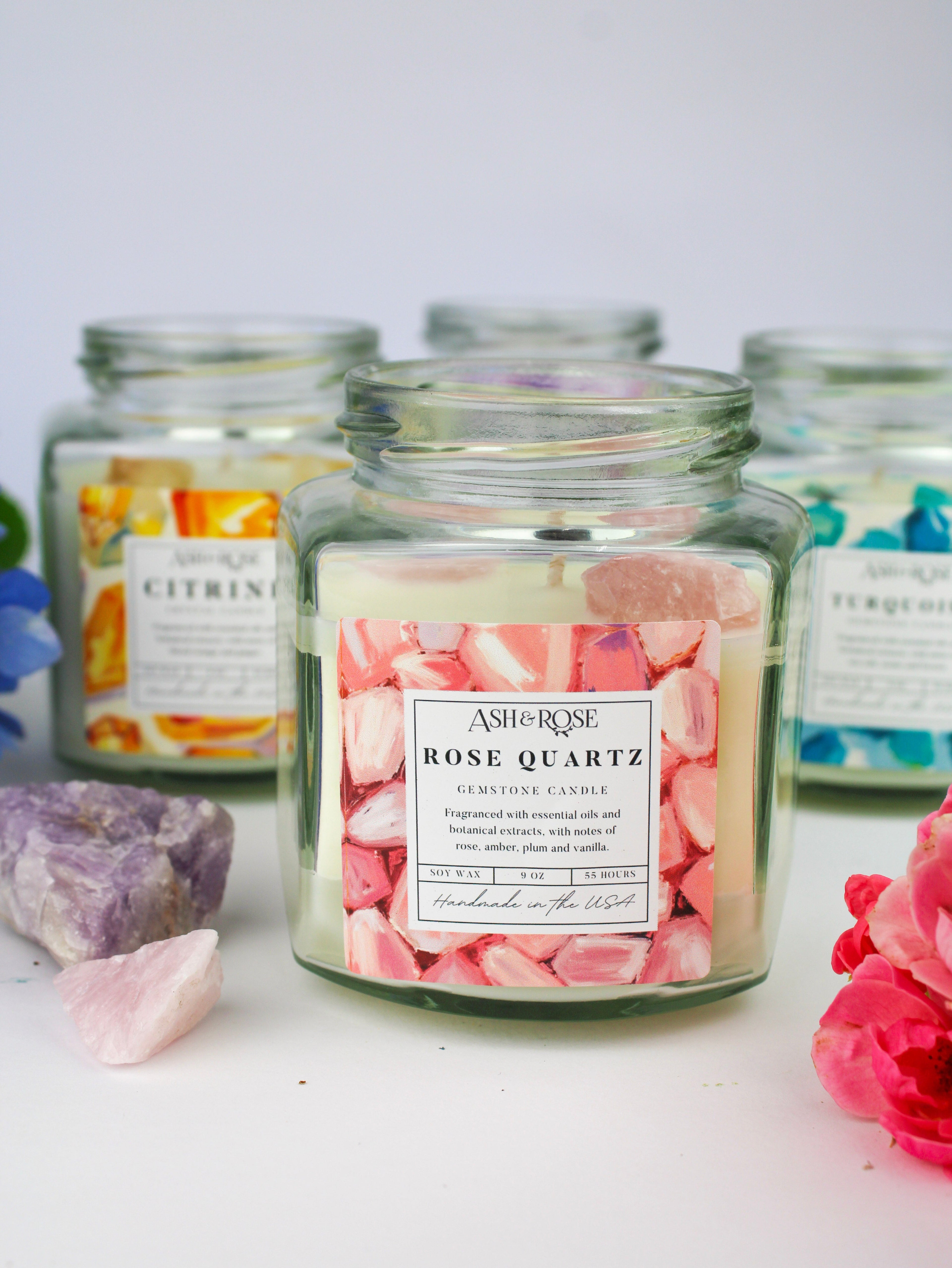 Crystal Candle | Gemstone Soy Candle Collection