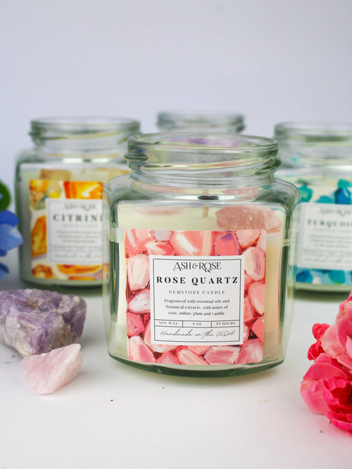 Crystal Candle | Gemstone Soy Candle Collection