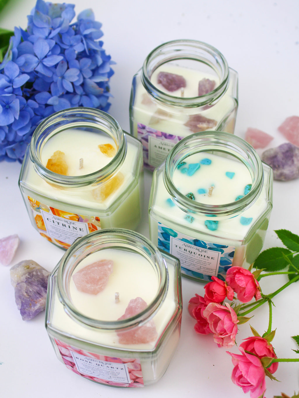 Crystal Candle | Gemstone Soy Candle Collection