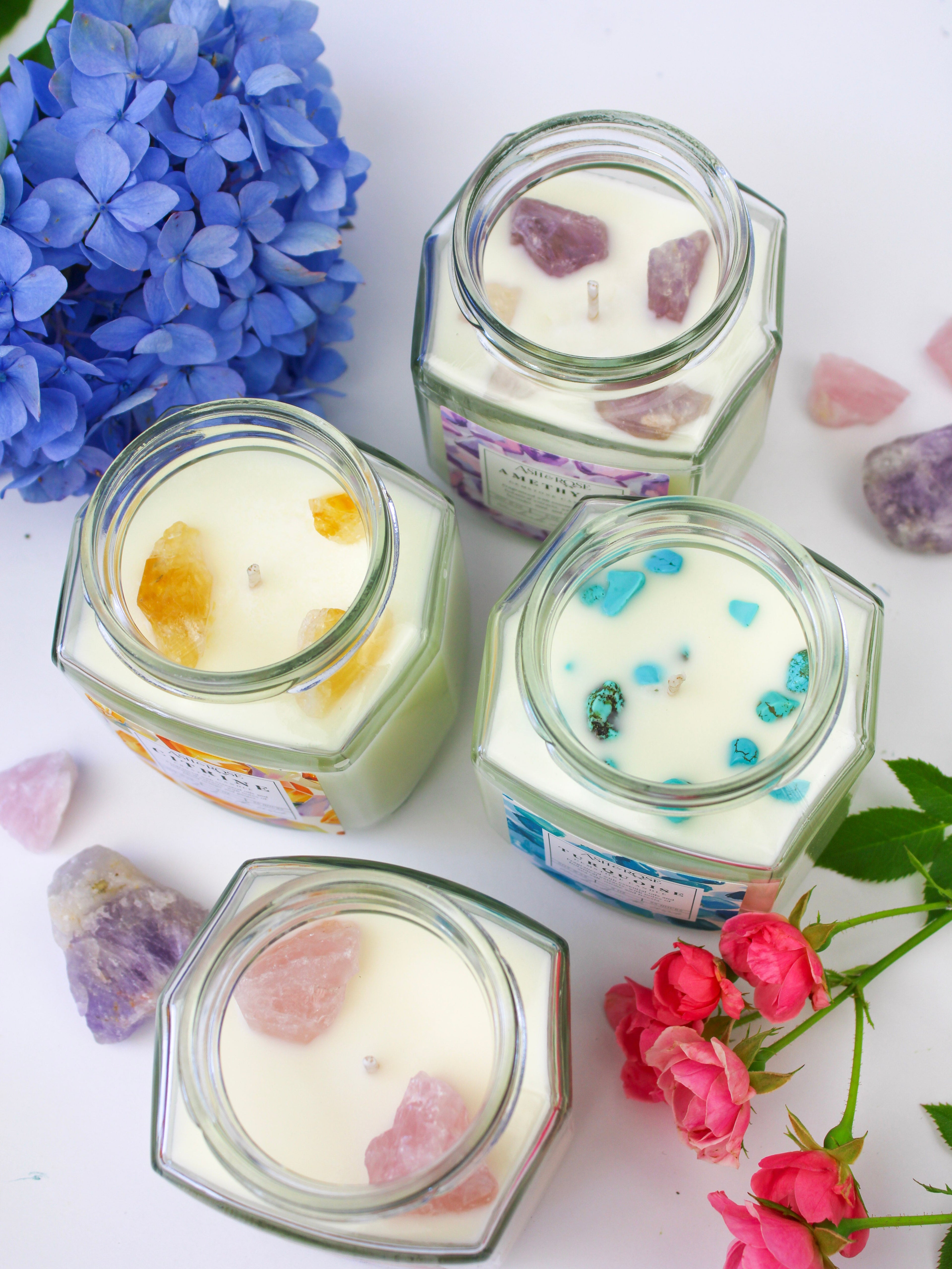 Crystal Candle | Gemstone Soy Candle Collection