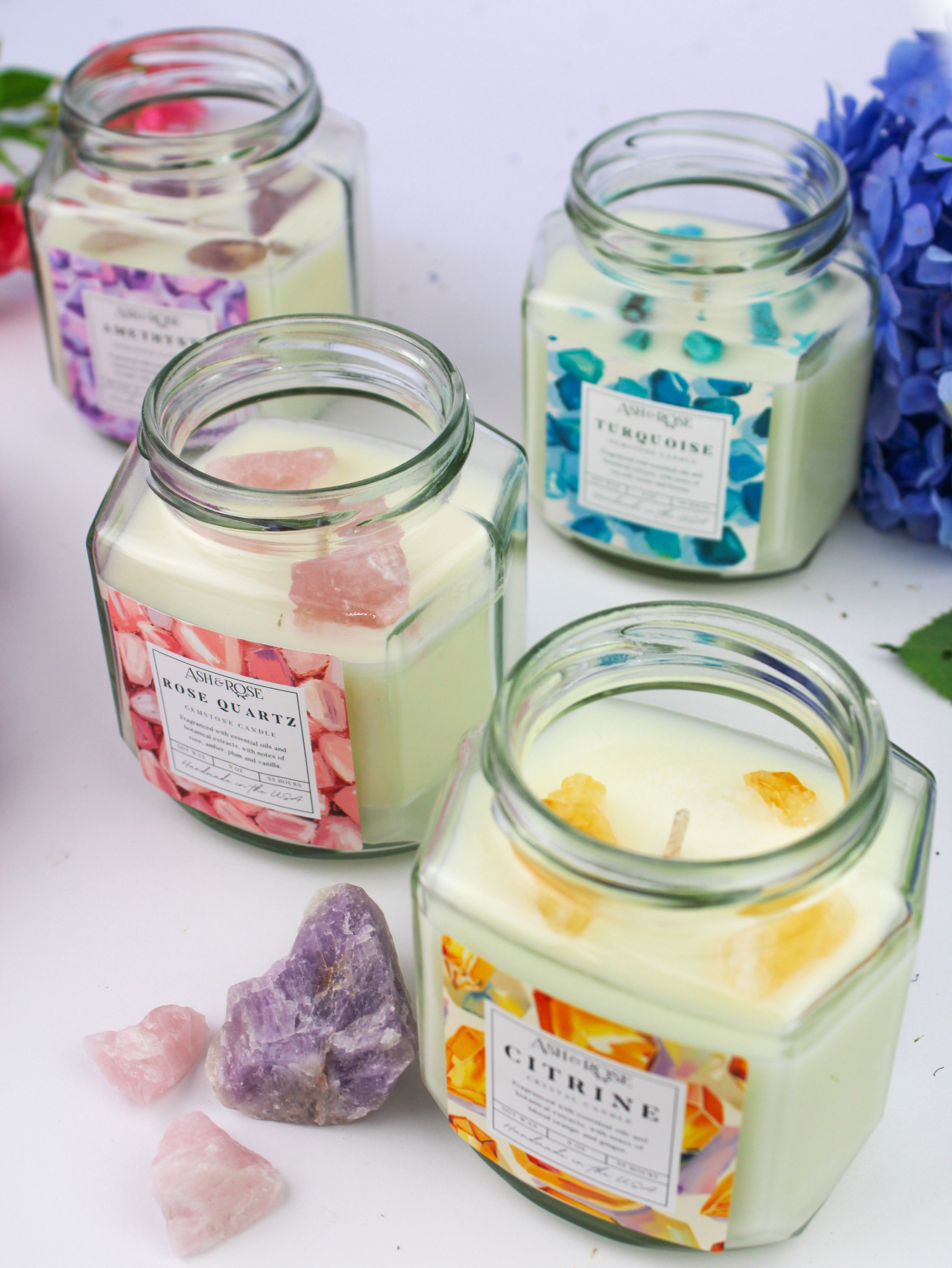 Crystal Candle | Gemstone Soy Candle Collection