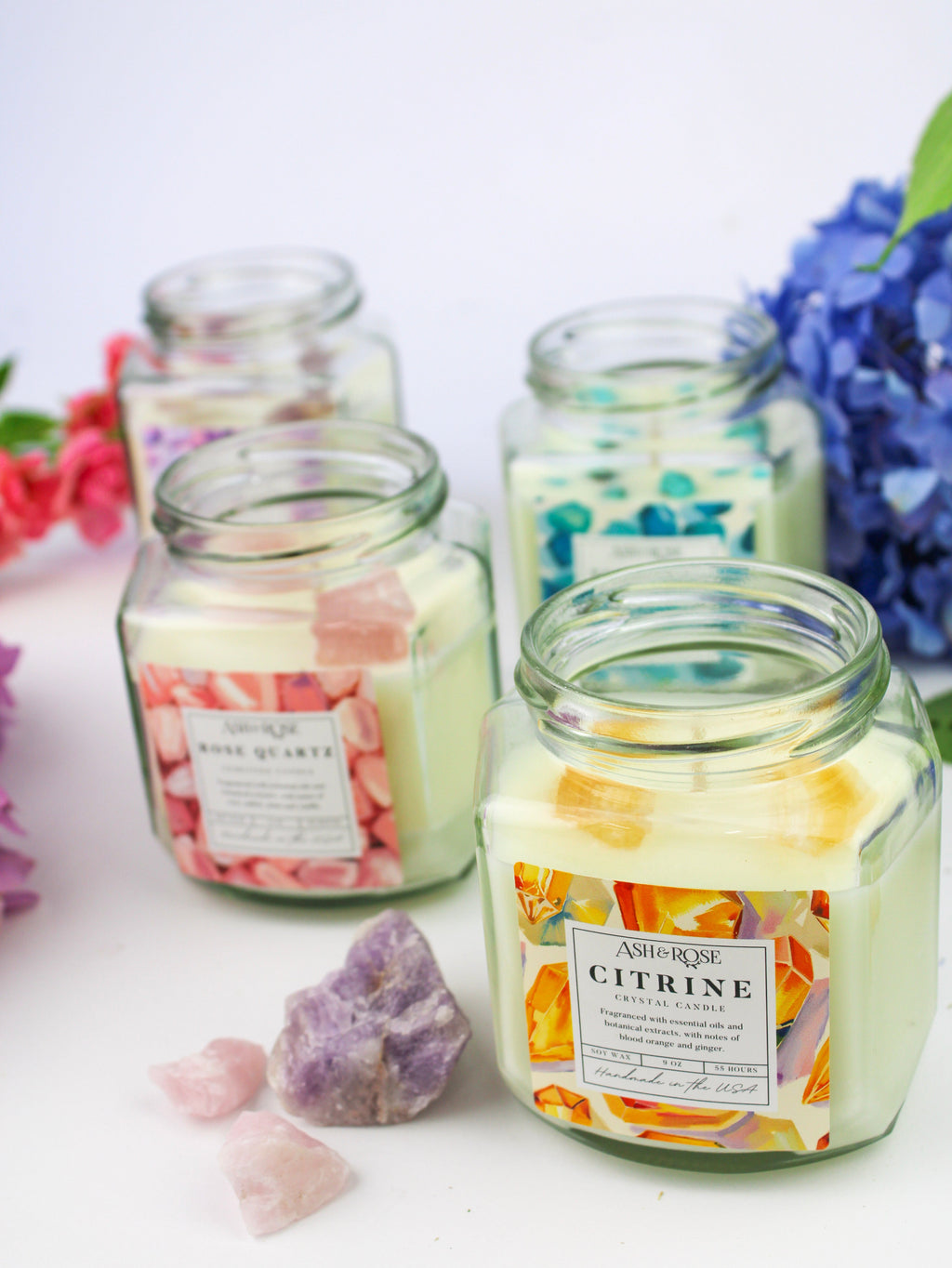 Crystal Candle | Gemstone Soy Candle Collection