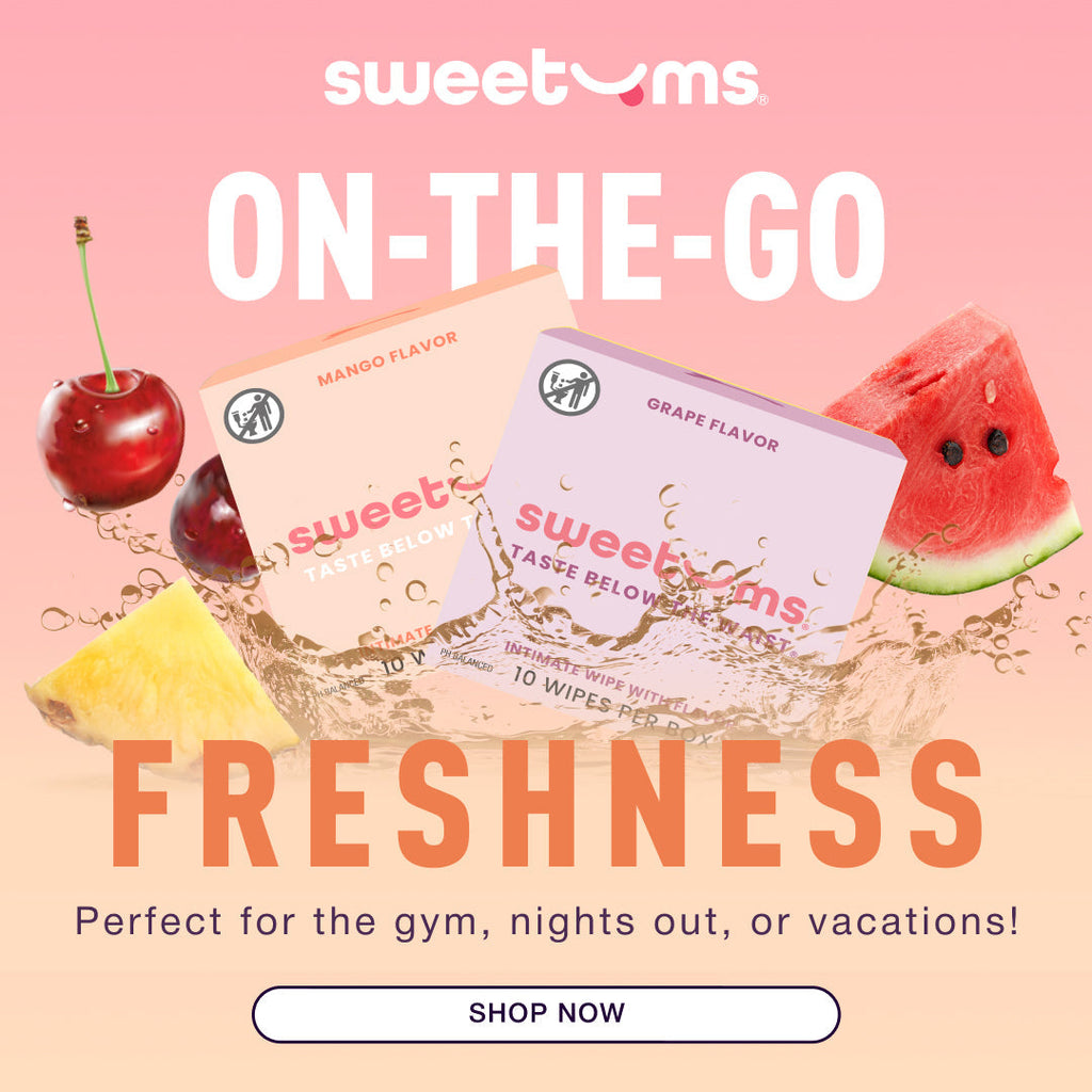 Sweetums Cherry Flavored Intimate Wipes | Feel Fresh & Confident